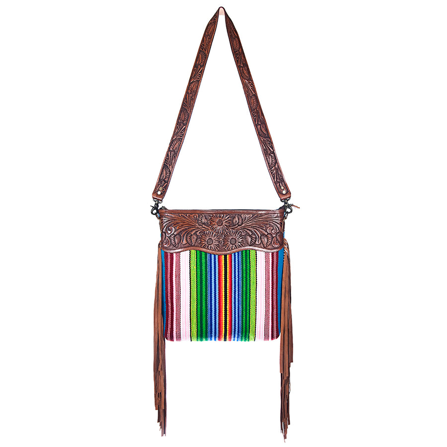American Darling Cross Body Hand Tooled Saddle Blanket Genuine Leather Western Women Bag Handbag Purse | Crossbody for |Cute
