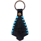 Set Of 1 Leather Key Chain Key Ring Handcraft Handmade Hilason