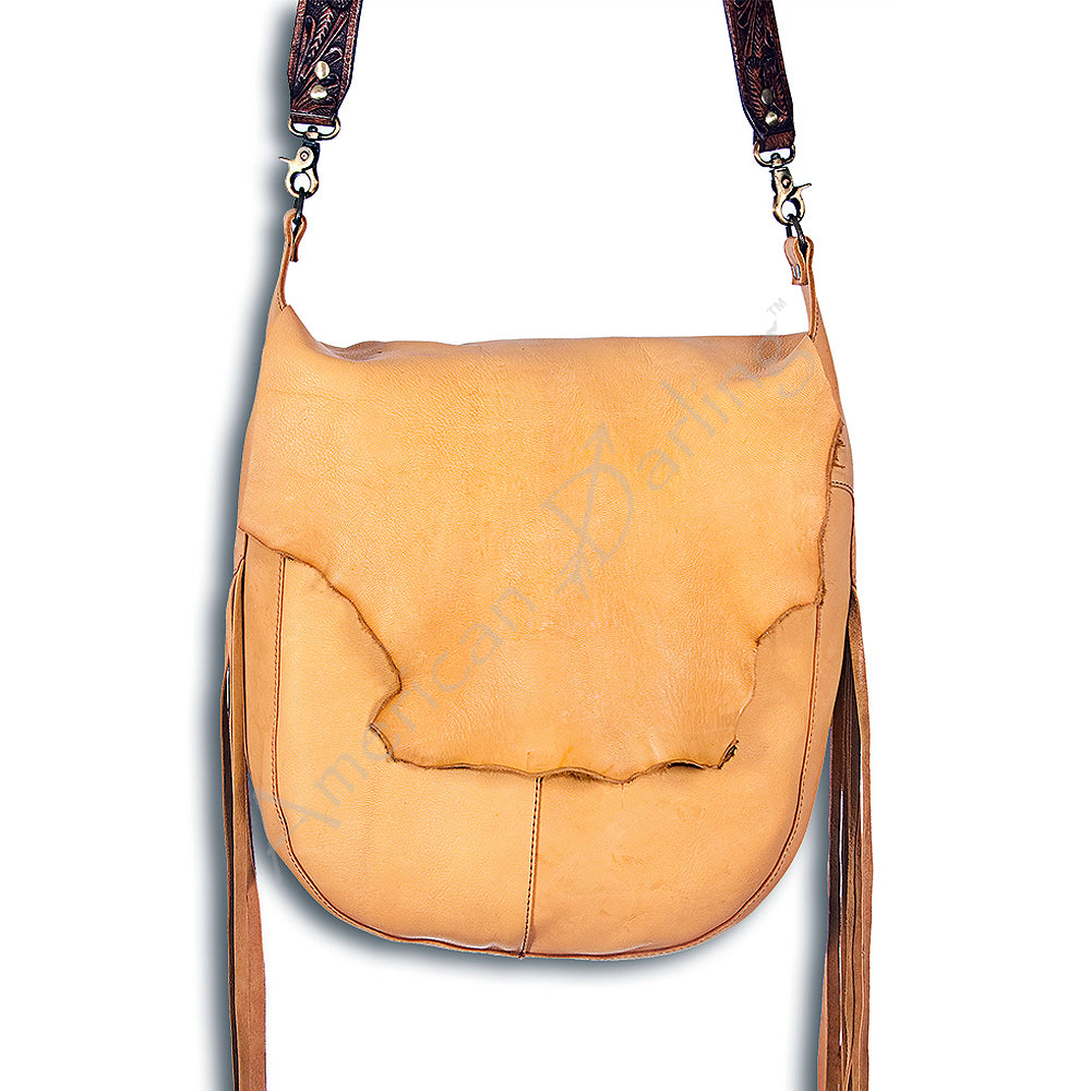 American Darling ADBGZ115 Messenger Genuine Leather Women Bag Western Handbag Purse