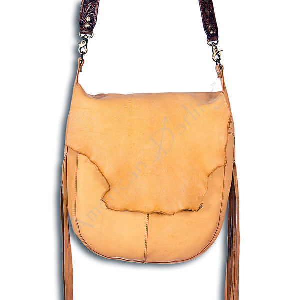 American Darling Messenger Full Grain Genuine Leather Western Women Bag Handbag Purse | Cute - Uhorse