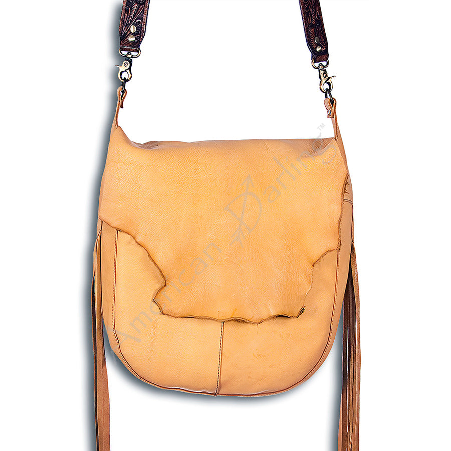 American Darling Messenger Full Grain Genuine Leather Western Women Bag Handbag Purse | Cute - Uhorse