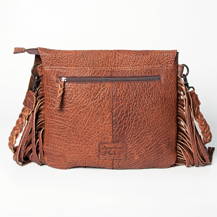 American Darling Messenger Full Grain Genuine Leather Western Women Bag Handbag Purse | Cute