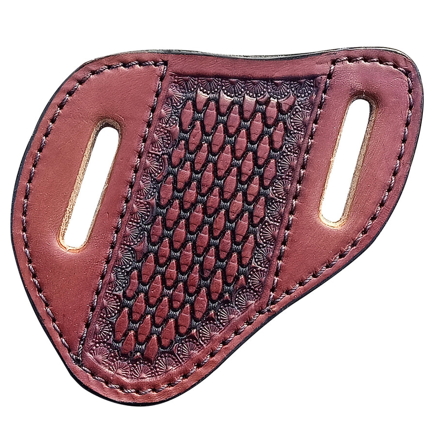 Large Hilason Leather Angled Knife Scabbard Sheath Cover Hand Tooled
