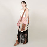 American Darling Cross Body Hair-On Genuine Leather Western Women Bag | Pink Handbag Purse Crossbody for Cute