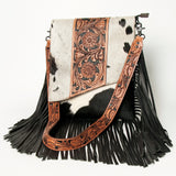 American Darling Cross Body I Hand Tooled Hair On Genuine Leather Women Bag Western Handbag Purse