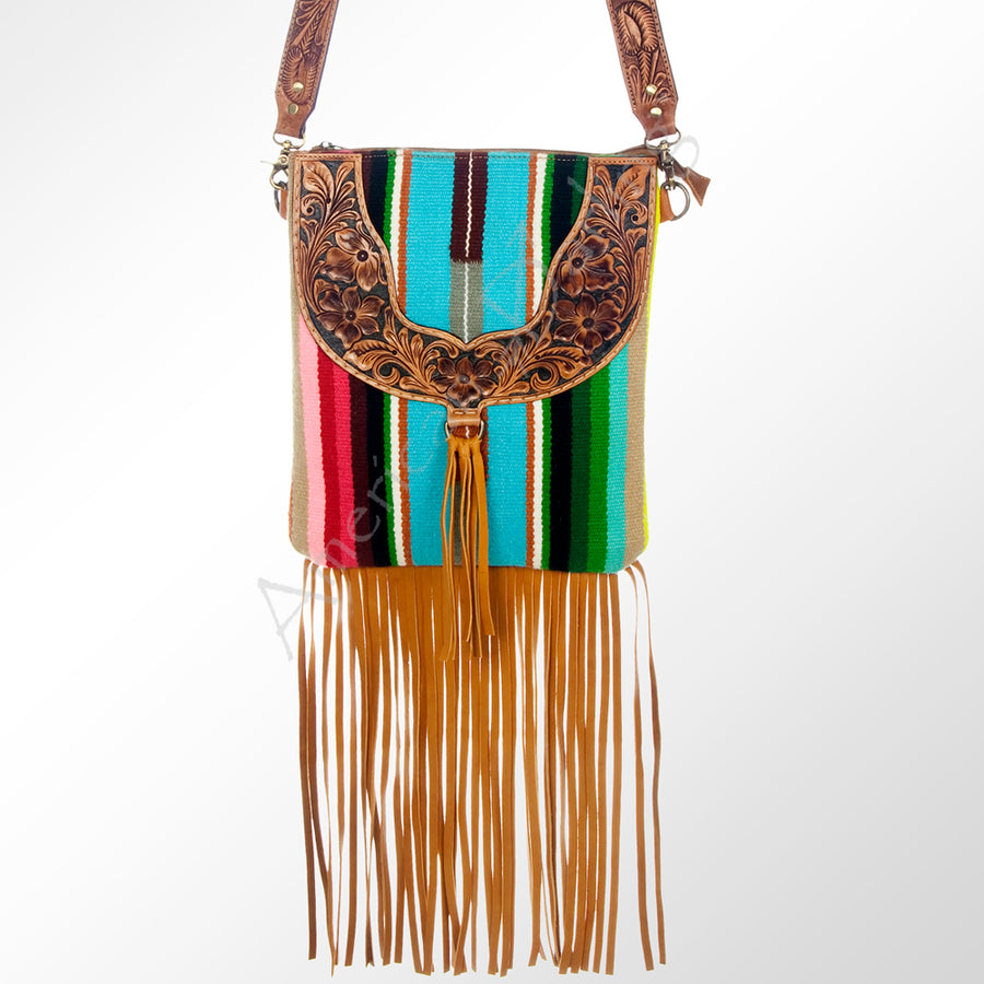 American Darling Large Crossbody Hand Tooled Saddle Blanket Genuine Leather Western Women Bag Handbag Purse | for - Uhorse
