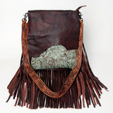 American Darling Messenger Hand Tooled Full Grain Genuine Leather Western Women Bag Handbag Purse | Crossbody for Cute