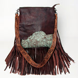 American Darling Messenger Hand Tooled Full Grain Genuine Leather W.