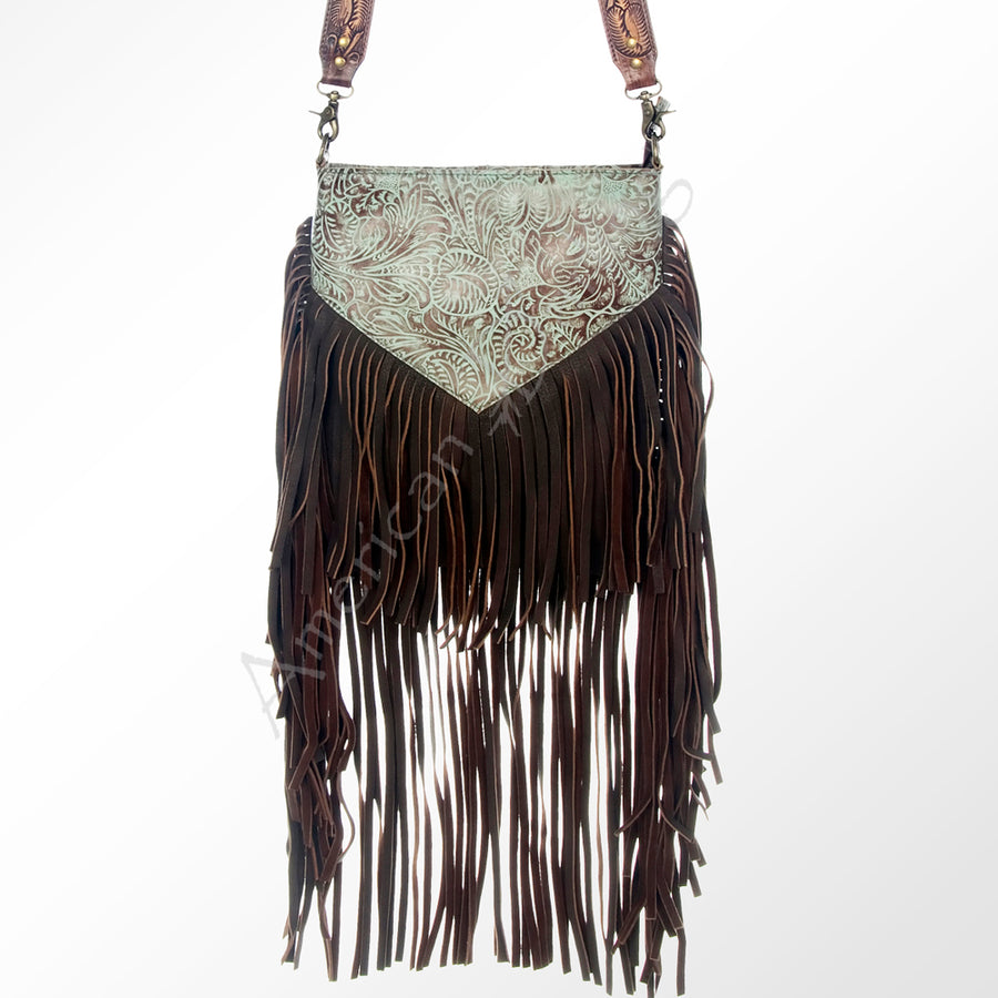 American Darling  Messenger Hand Tooled Hair on Genuine Leather Western Women Bag | Handbag Purse Crossbody for Cute