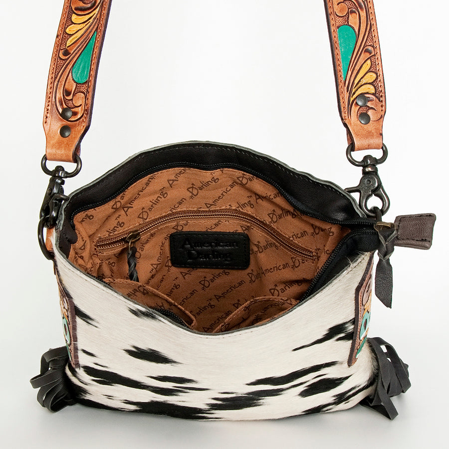 Ameran Darling Women's Crossbody Bag Western Hair on Leather Handbag and Ladies Purse
