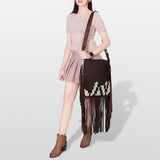 American Darling Large Crossbody Saddle Blanket Genuine Leather Western Women Bag Handbag Purse | Travel Bags College Casual