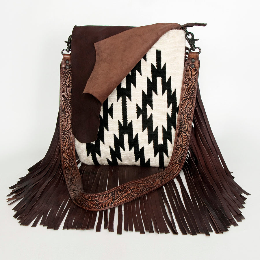 American Darling Large Crossbody Saddle Blanket Genuine Leather Western Women Bag Handbag Purse | Travel Bags College Casual