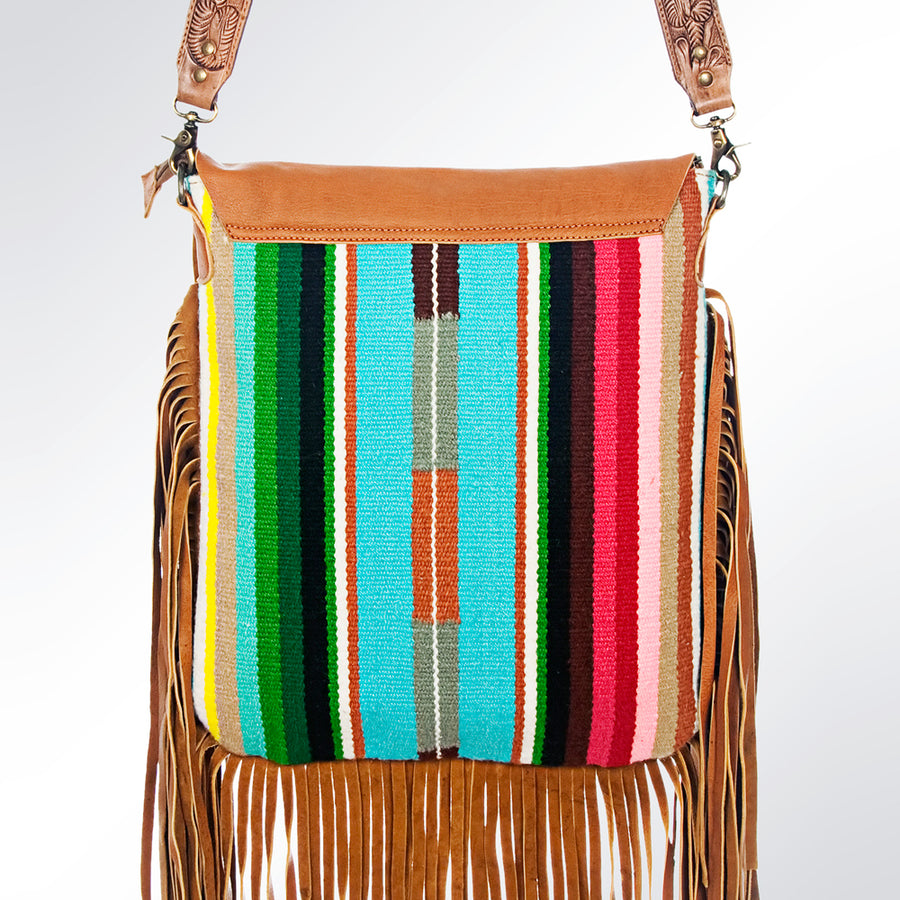 American Darling Large Crossbody Saddle Blanket Genuine Leather Western Women Bag Handbag Purse | Travel Bags College Casual