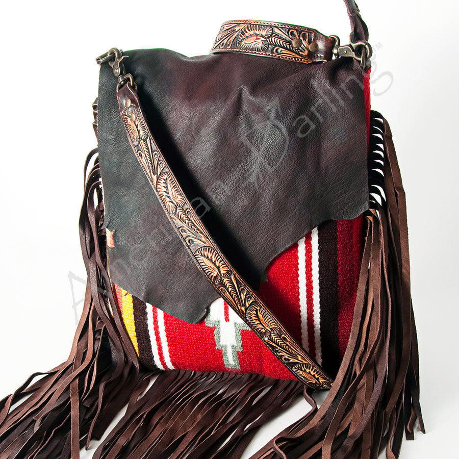 American Darling Messenger Saddle Blanket Genuine Leather Western Women Bag Handbag Purse | Travel Bags College - Uhorse