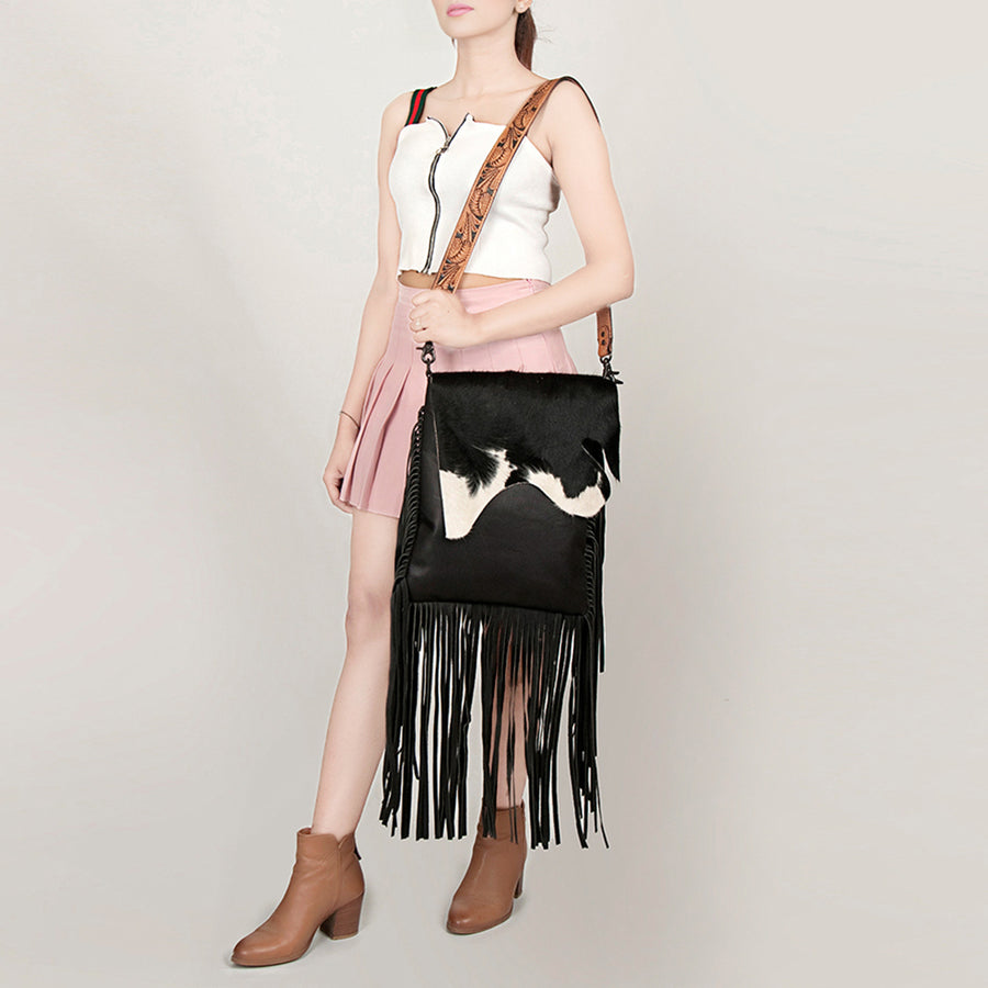 American Darling Cross Body Hair-On Genuine Leather Western Women Bag | Pink Handbag Purse Crossbody for Cute