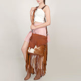 American Darling Cross Body Hair-On Genuine Leather Western Women Bag | Pink Handbag Purse Crossbody for Cute