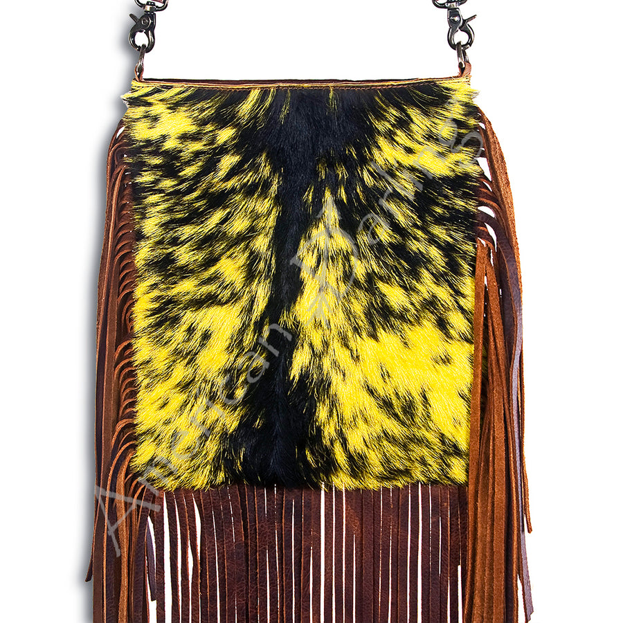 American Darling Cross Body Hand Tooled Hair on-Genuine Leather Western Women Bag Handbag Purse | Crossbody for - Uhorse
