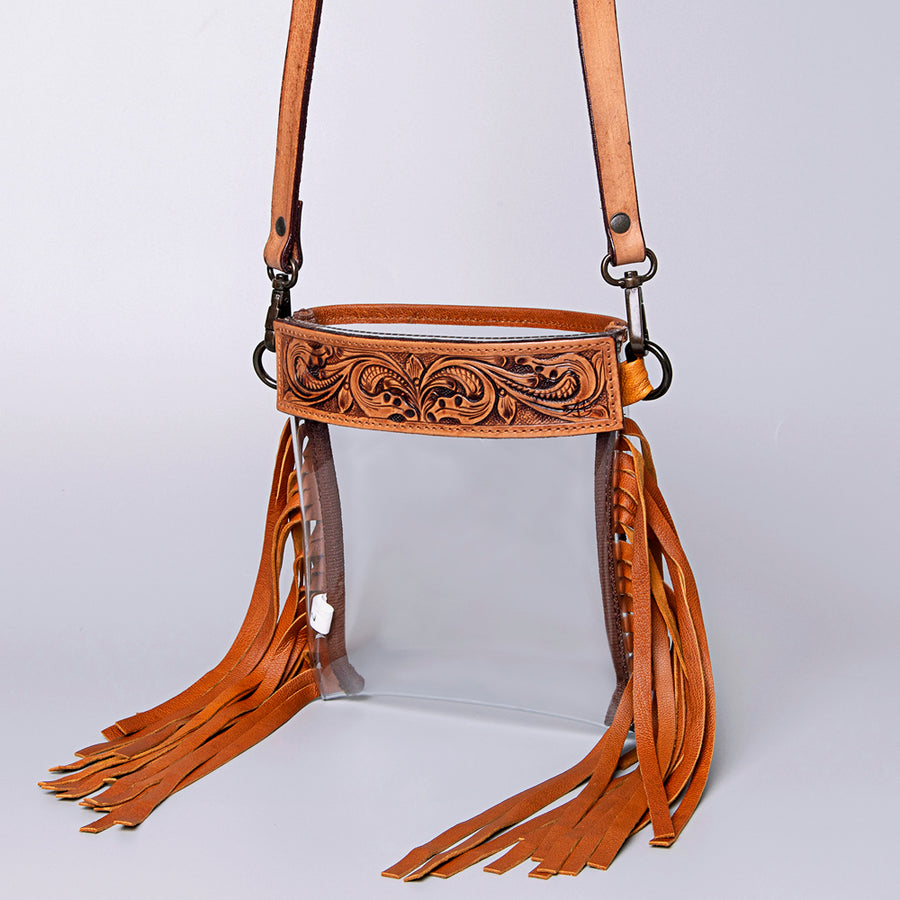 ADBGZ154 American Darling Hand Tooled Genuine Leather Women Bag W. by Hilason – Cowboy and equestrian accessories