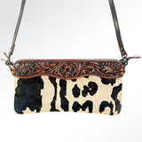 American Darling Small Crossbody Hand Tooled Hair On Genuine Leather Women Bag Western Handbag Purse