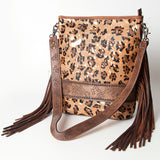 American Darling Messenger Hand Tooled Hair On Genuine Leather Women Bag Western Handbag Purse