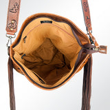 American Darling Messenger Hand Tooled Hair On Genuine Leather Women Bag Western Handbag Purse