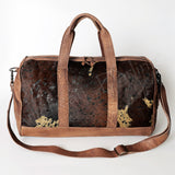 American Darling ADBGS174BRAC2 Duffel Hair On Genuine Leather Women Bag Western Handbag Purse