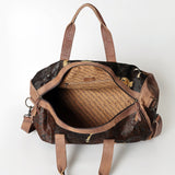 American Darling ADBGS174BRAC2 Duffel Hair On Genuine Leather Women Bag Western Handbag Purse