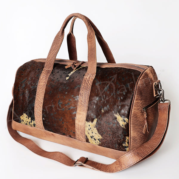 American Darling Duffel Hair On Genuine Leather W. Women Bag | Handbag by Hilason – Cowboy and equestrian accessories