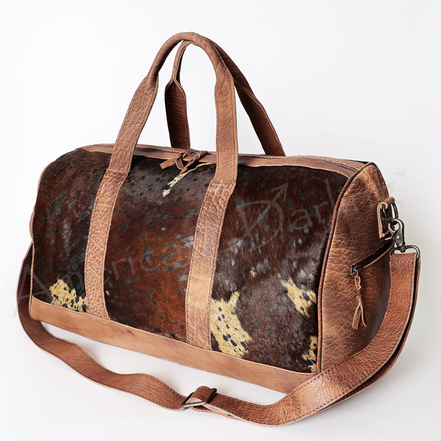 American Darling Duffel Hair On Genuine Leather Western Women Bag | Handbag Duffel Weekend Travel Bags for - Uhorse