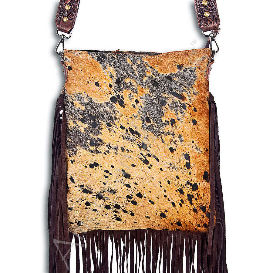 American Darling Large Crossbody Hair On Genuine Leather Western Women Bag Handbag Purse | Cute - Uhorse