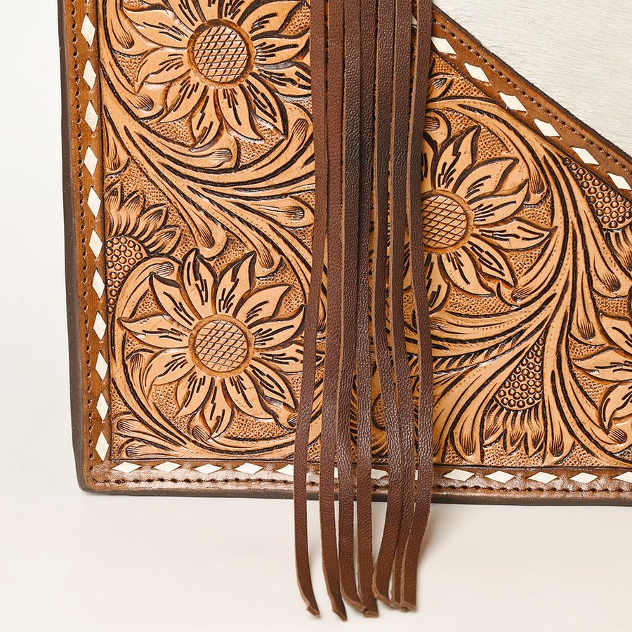 American Darling Tote Hand Tooled Hair on Genuine Leather Western Women Bag Handbag Purse | Travel Bags College Casual