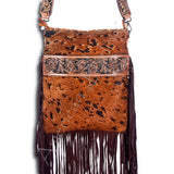 American Darling ADBGS192BRAC1A Large Crossbody Hand Tooled Hair On by Hilason – Cowboy and equestrian accessories