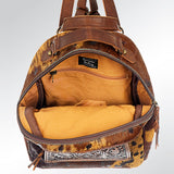 American Darling Backpack Hand Tooled Hair on Genuine Leather Western Women Bag | for Laptop School Purse Travel