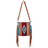 American Darling Large Crossbody Saddle Blanket Genuine Leather Women Bag Western Handbag Purse