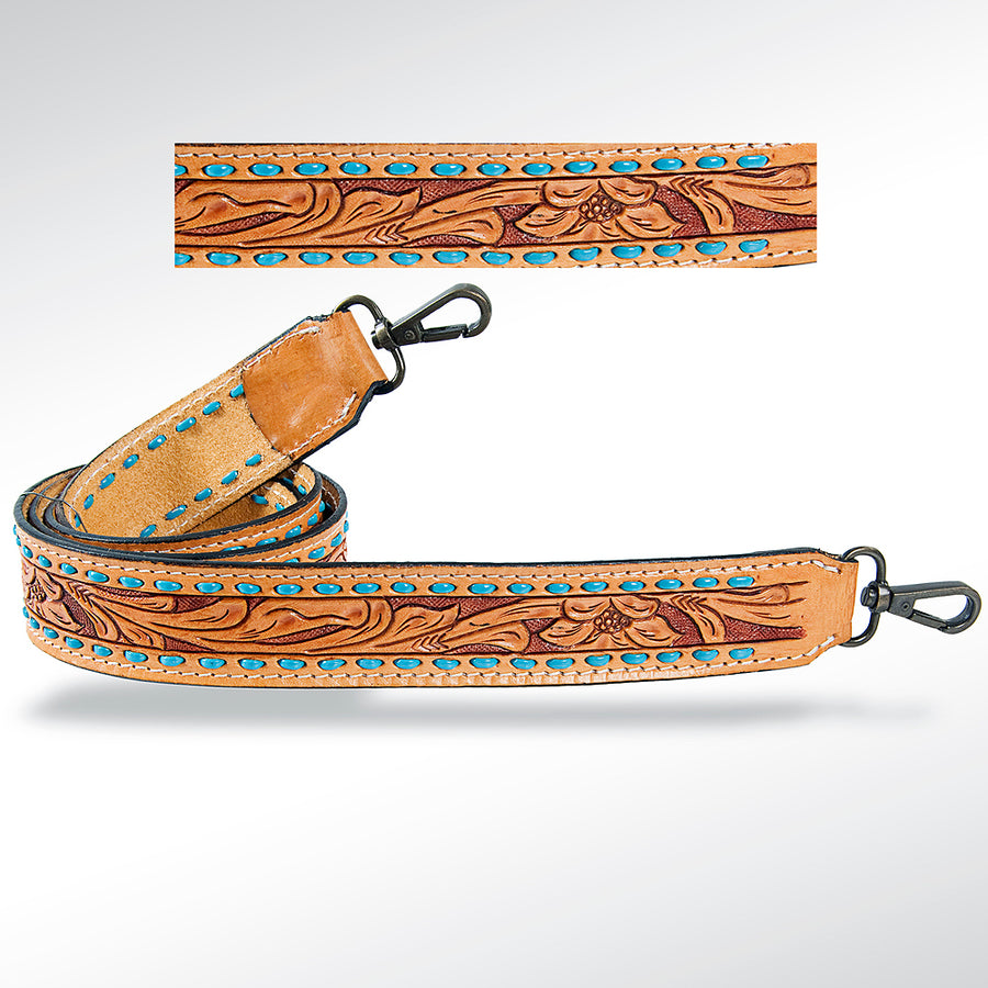 American Darling ADSTF102 Hand Tooled Genuine Leather Crossbody Handle by Hilason – Cowboy and equestrian accessories