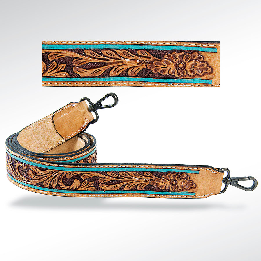 American Darling ADSTF103 Hand Tooled Genuine Leather Crossbody Handle by Hilason – Cowboy and equestrian accessories