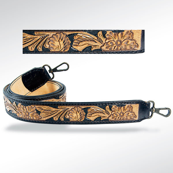 American Darling ADSTF105 Hand Tooled Genuine Leather Crossbody Handle by Hilason – Cowboy and equestrian accessories