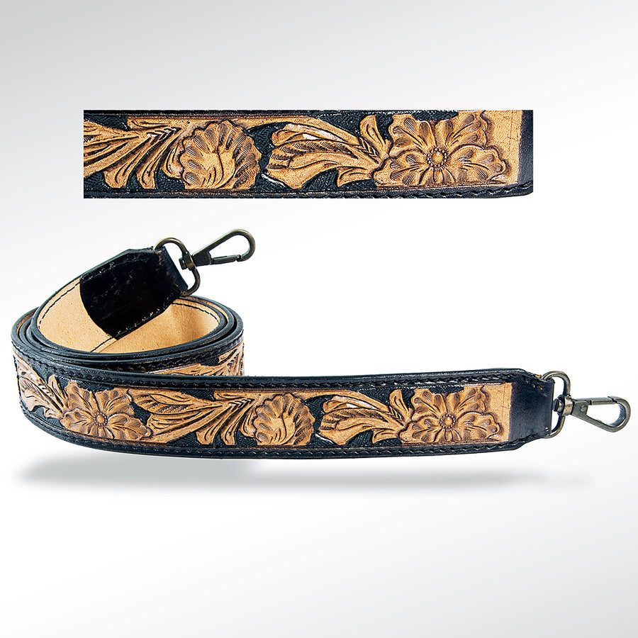 American Darling ADSTF105 Hand Tooled Genuine Leather Crossbody Handle by Hilason – Cowboy and equestrian accessories