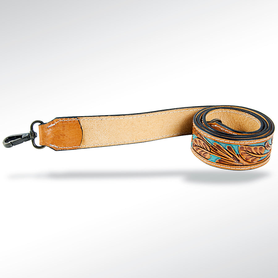American Darling Hand Tooled Genuine Leather Crossbody Handle Strap for Bags Phone Wallet Purse Clutch