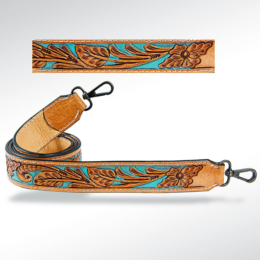 American Darling ADSTF107 Hand Tooled Genuine Leather Crossbody Handle by Hilason – Cowboy and equestrian accessories
