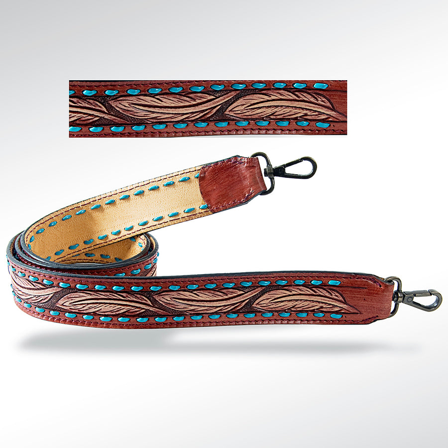 American Darling ADSTF108 Hand Tooled Genuine Leather Crossbody Handle by Hilason – Cowboy and equestrian accessories