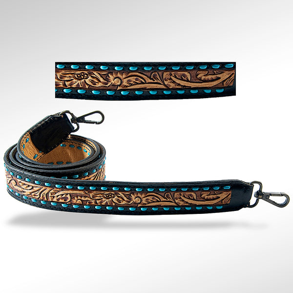 American Darling ADSTF109 Hand Tooled Genuine Leather Crossbody Handle by Hilason – Cowboy and equestrian accessories