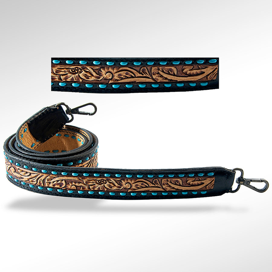 American Darling ADSTF109 Hand Tooled Genuine Leather Crossbody Handle by Hilason – Cowboy and equestrian accessories