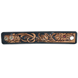 American Darling ADBRF115 Hand tooled carved Genuine Leather Bracelet women