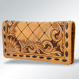 American Darling ADBG495 Wallet Hand Tooled Genuine Leather Women Bag Western Handbag Purse