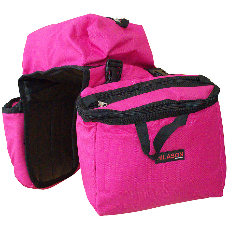 14X12X6 Hilason Detachable Insulated Horse Saddle Side Bag Pink - Uhorse