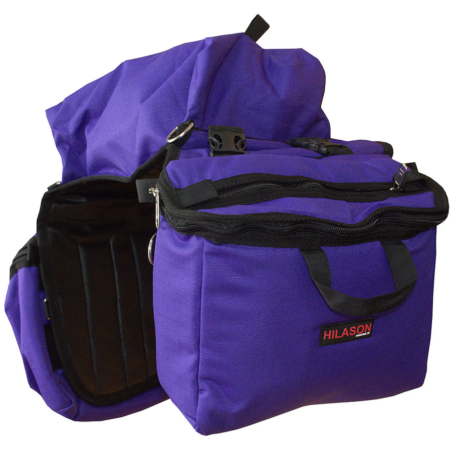 14X12X6 Hilason Detachable Insulated Horse Saddle Side Bag Purple - Uhorse