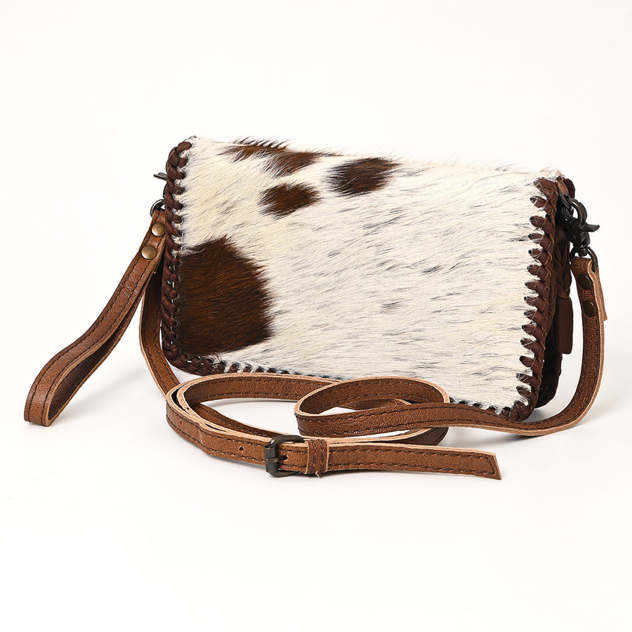 American Darling Braided Cowhide Leather Organiser Bag - Uhorse