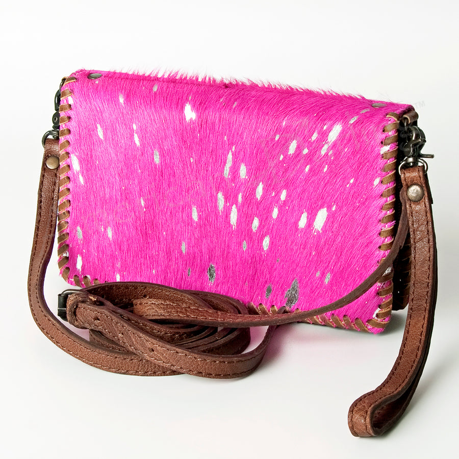American Darling Braided Cowhide Leather Organiser Bag - Uhorse