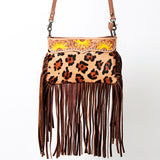 American Darling Small Crossbody Hand Tooled Hair On Genuine Leather Women Bag Western Handbag Purse